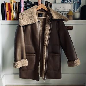 Mango shearling coat